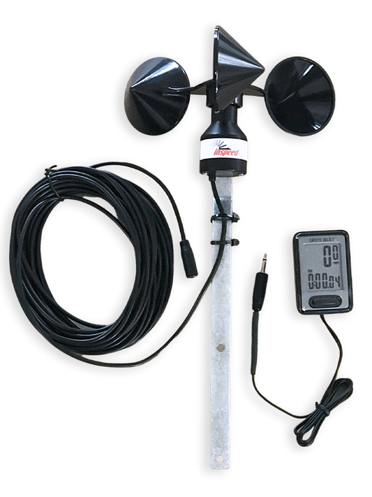 Inspeed flex wire portable anemometer with Cateye Velo