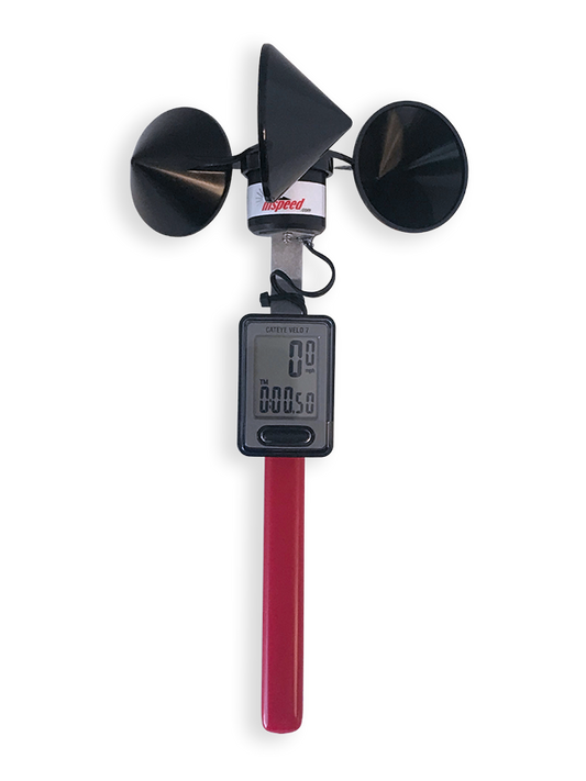 Inspeed Handheld Anemometer with Red Handle
